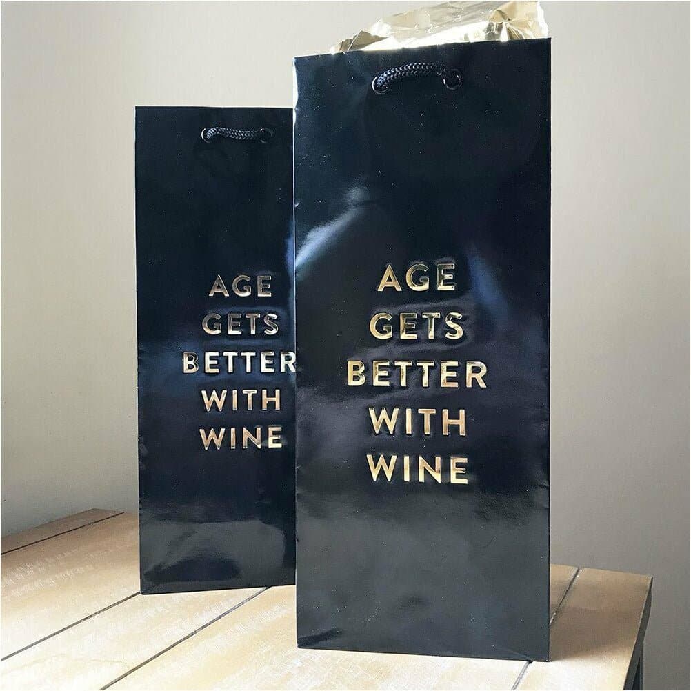 "Age Gets Better with Wine" Gift Bag - HER Home Design Boutique